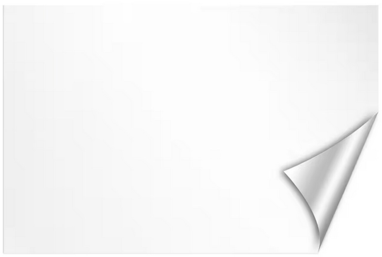 DRYTAC WallPops 24" White Peel & Stick Static Cling Dry Erase Message Board Decal